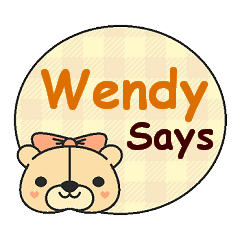 [LINEスタンプ] Wendy Says