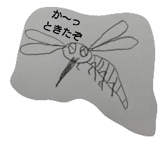 [LINEスタンプ] handwrite insect