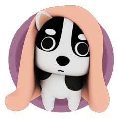 [LINEスタンプ] Blanket dog