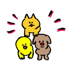 [LINEスタンプ] 切ないネコと仲間たち