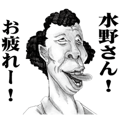 [LINEスタンプ] 【水野】に送る！変顔スタンプ