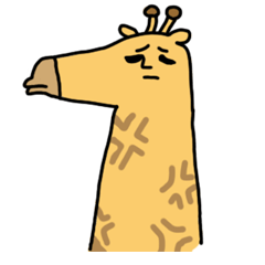 [LINEスタンプ] dog and giraffe are great