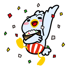 [LINEスタンプ] ひばりクリーニングのひばちゃん