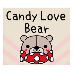 [LINEスタンプ] Candy Love Bearの画像（メイン）