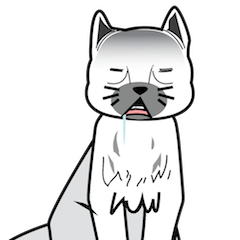 [LINEスタンプ] The cat mouth