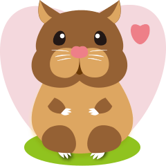 [LINEスタンプ] Gold hamster