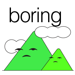 [LINEスタンプ] boring nature