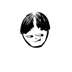 [LINEスタンプ] Alice's Drawing : Boy's Face