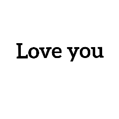 [LINEスタンプ] Love you .