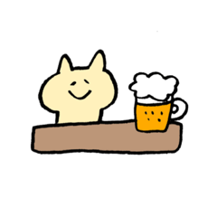 [LINEスタンプ] ねことうさぎとなにか