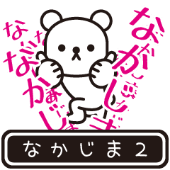 [LINEスタンプ] 【なかじま】なかじまが高速で動くPart2