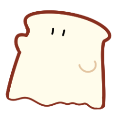 [LINEスタンプ] 食パンのおばけ