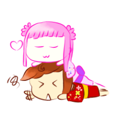 [LINEスタンプ] Peach Blossom and Camelia Tea