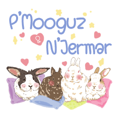 [LINEスタンプ] P'Mooguz ＆ N'Jermar