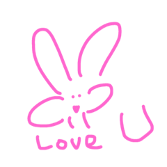 [LINEスタンプ] Smile rabbit~*