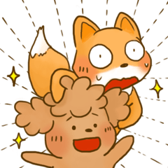 [LINEスタンプ] Pinky ＆ The Little Fox