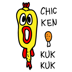 [LINEスタンプ] Chicken KUK KUK