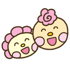 [LINEスタンプ] まるる＆ちびはな