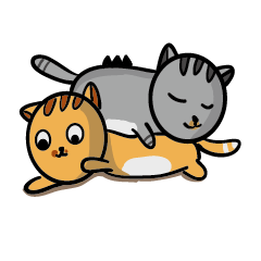 [LINEスタンプ] Miao Ji La are lazy