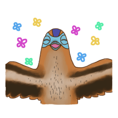 [LINEスタンプ] Dumb Bird (Malayan Night Heron)