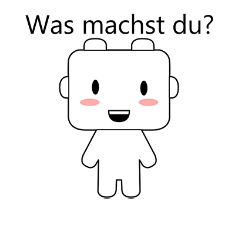 [LINEスタンプ] My friend Kana (German)