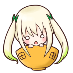 [LINEスタンプ] Girl？Just a bowl of rice