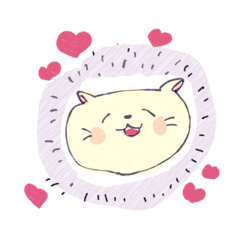 [LINEスタンプ] しろねこのミルク