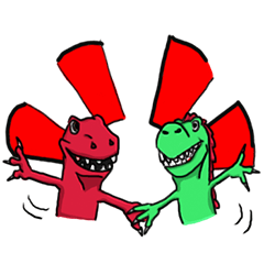 [LINEスタンプ] Rex ＆ kroko