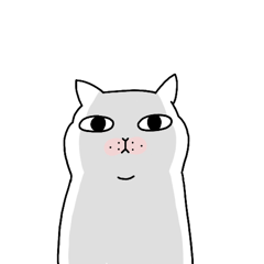 [LINEスタンプ] Indifferent cat3 (Kor)