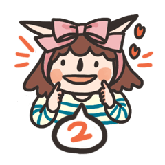 [LINEスタンプ] little fox diary 2