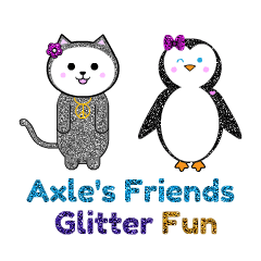 [LINEスタンプ] Axle's Friends - Glitter Fun