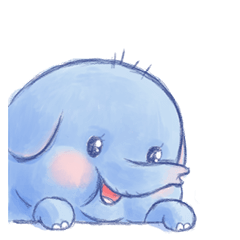 [LINEスタンプ] Elephant Baby Bobo:A Whole New Day (ENG)