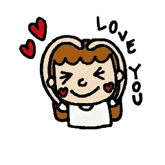 [LINEスタンプ] Cute girl's daily life.