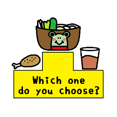 [LINEスタンプ] which one do you choose
