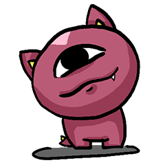 [LINEスタンプ] Little partner-Funny Monster