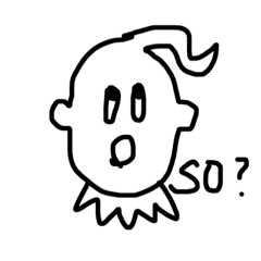 [LINEスタンプ] so what？ iamamei