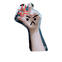 [LINEスタンプ] Hand's face