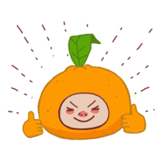 [LINEスタンプ] Little Commander ＆ Orange