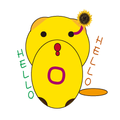 [LINEスタンプ] slow-witted dog