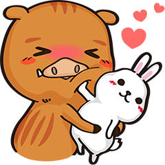 [LINEスタンプ] Apupu ＆ Tubii