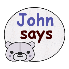 [LINEスタンプ] John Says