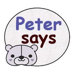 [LINEスタンプ] Peter Says