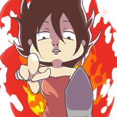 [LINEスタンプ] Girlfriend's Anger