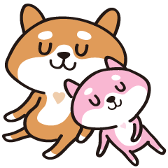 [LINEスタンプ] Shiba dogs - for couple