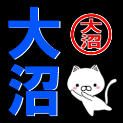 [LINEスタンプ] 超★大沼(おおぬま・おぬま)なネコ