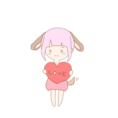 [LINEスタンプ] 前髪アニマルズ