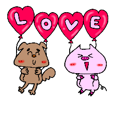 [LINEスタンプ] ピンティー＆まめおのゆるかわスタンプpart3