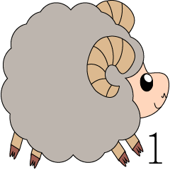 [LINEスタンプ] Sheep came 1 (in everyday life)