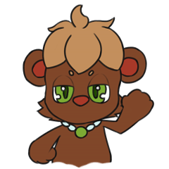 [LINEスタンプ] Small house bear's lazy life