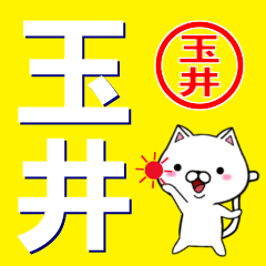 [LINEスタンプ] 超★玉井(たまい・タマイ)なネコ